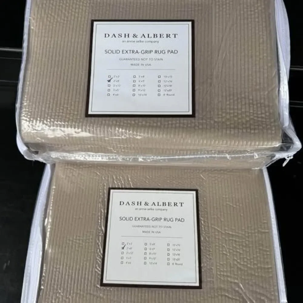 Dash & Albert Solid Extra-Grip Rug Pad 2’ x 8’ Runner – New in Package (2 availa